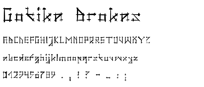 Gotika Brokas font